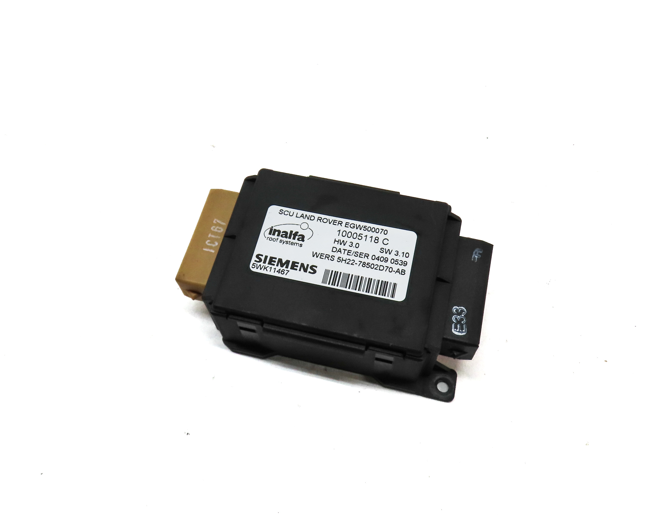 2010 LAND ROVER LR4 (L319) SUNROOF SUN ROOF CONTROL MODULE — exact item pictured